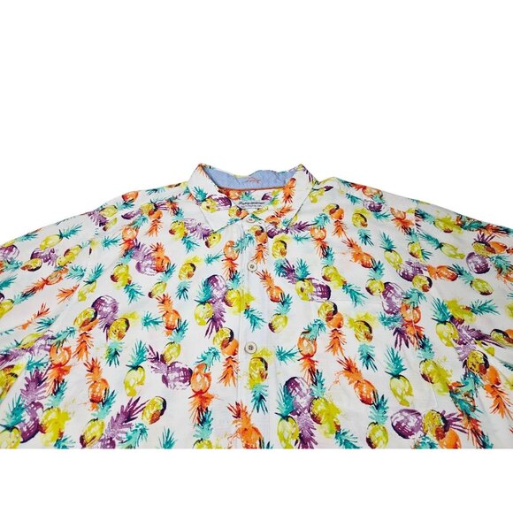 Tommy Bahama The Veracruz Cay Shirt Pineapple Hawaiian Colorful Aloha Men's 2XL - Picture 2 of 10